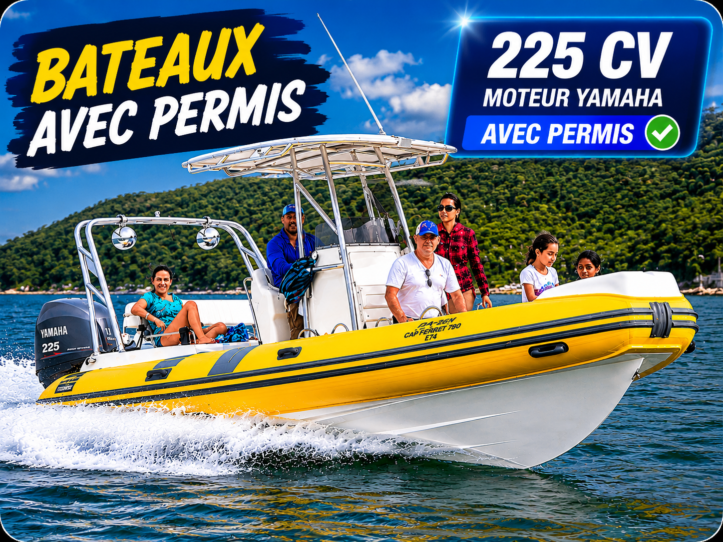 Bateau avec permis